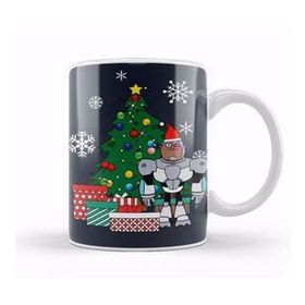 Humuts Teen Titans Cyborg Around The Christmas Tree Kupa