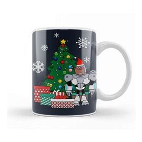 Humuts Teen Titans Cyborg Around The Christmas Tree Kupa