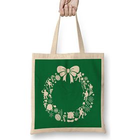Humuts Teenage Mutant Ninja Turtles Christmas Wreath Pattern Bez Kadın Günlük Çanta