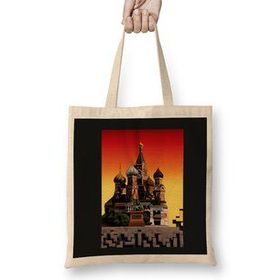 Humuts Tetris Kremlin Rusia Retro Uzun Saplı Bez Çanta