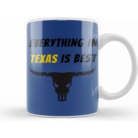 Humuts Texas Quote Vintage Retro Rainbow Style Kupa