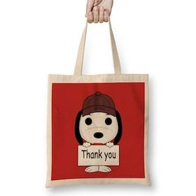 Humuts Thank You Snoopy Bez Kadın Günlük Çanta