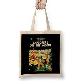 Humuts The Adventures Of Tintin Explorers On The Moon Vintage Style Cover Bez Kadın Günlük Çanta