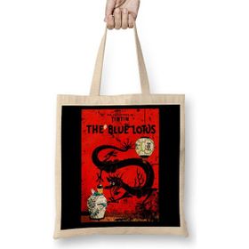 Humuts The Adventures Of Tintin The Blue Lotus Vintage Style Cover Bez Kadın Günlük Çanta