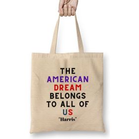 Humuts The American Dream Belongs To All Of Us Kamala Harris Bez Kadın Günlük Çanta
