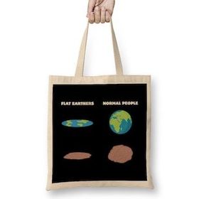 Humuts The Brain Of Flat Earthers Flat Earth Bez Kadın Günlük Çanta