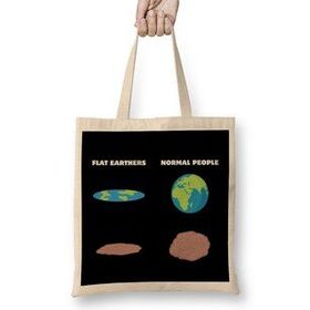 Humuts The Brain Of Flat Earthers Flat Earth Bez Kadın Günlük Çanta