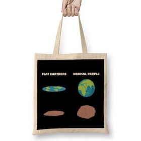 Humuts The Brain Of Flat Earthers Flat Earth Bez Kadın Günlük Çanta
