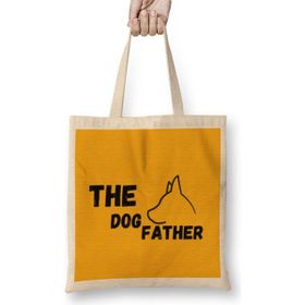 Humuts The Dogfather Funny, Cute Dog Father Dad Owner Pet Doggo Pup Fun Humor Bez Kadın Günlük Çanta