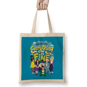 Humuts The Good Place Characters Bez Uzun Saplı Açık Bej Rengi Çanta
