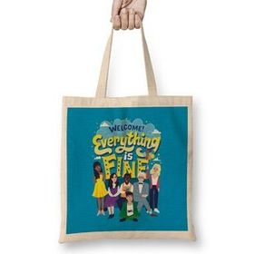 Humuts The Good Place Characters Bez Uzun Saplı Açık Bej Rengi Çanta