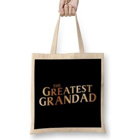Humuts The Greatest Grandad Bez Uzun Saplı Açık Bej Rengi Çanta