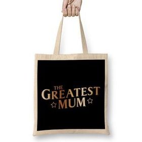 Humuts The Greatest Mum Bez Uzun Saplı Açık Bej Rengi Çanta