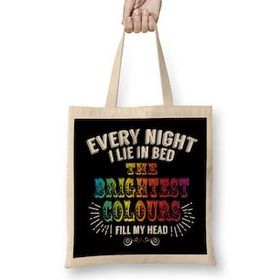 Humuts The Greatest Showman The Brightest Colours Fill My Head Bez Uzun Saplı Açık Bej Rengi Çanta
