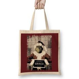 Humuts The Grinch Christmas Mugshot Bez Uzun Saplı Açık Bej Rengi Çanta
