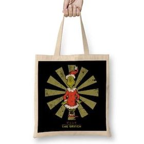 Humuts The Grinch Retro Japanese Bez Uzun Saplı Açık Bej Rengi Çanta