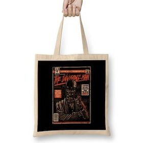 Humuts The Invisible Man Comic Book Cover Bez Uzun Saplı Açık Bej Rengi Çanta
