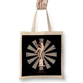 Humuts The Karate Kid Retro Japanese Bez Uzun Saplı Açık Bej Rengi Çanta