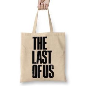 Humuts The Last Of Us Logo Bez Uzun Saplı Açık Bej Rengi Çanta