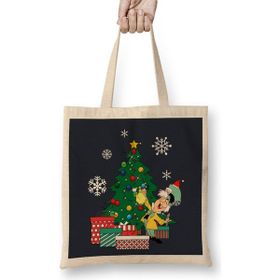 Humuts The Mad Hatter Around The Christmas Tree Bez Uzun Saplı Açık Bej Rengi Çanta
