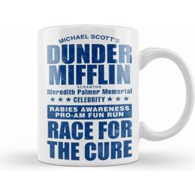 Humuts The Office Dunder Mifflin Celebrity Rabies Awareness Fun Run Race For The Cure Kupa Bardak