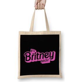 Humuts The Office It's Britney Bitch Barbie Uzun Saplı Bez Çanta