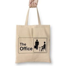 Humuts The Office Logo 01 Bez Uzun Saplı Açık Bej Rengi Çanta