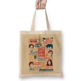 Humuts The Office Quotes Bez Uzun Saplı Açık Bej Rengi Çanta