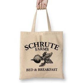 Humuts The Office Schrute Farms Bed & Breakfast 02 Bez Uzun Saplı Açık Bej Rengi Çanta