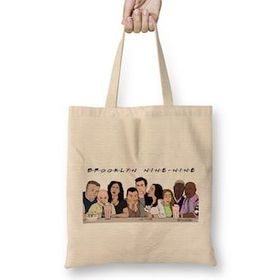 Humuts The One Where They Are Back Brooklyn 99 Bez Uzun Saplı Açık Bej Rengi Çanta