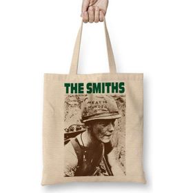 Humuts The Smiths Meat Is Murder Bez Uzun Saplı Açık Bej Rengi Çanta