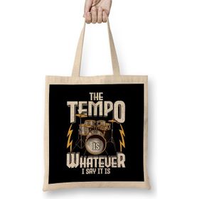 Humuts The Tempo Is Whatever I Say It Is Awesome Drummer Bez Uzun Saplı Açık Bej Rengi Çanta