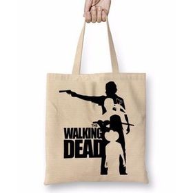 Humuts The Walking Dead Rick Grimes Michonne Daryl Carl Bez Uzun Saplı Açık Bej Rengi Çanta