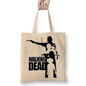 Humuts The Walking Dead Rick Grimes Michonne Daryl Carl Bez Uzun Saplı Açık Bej Rengi Çanta