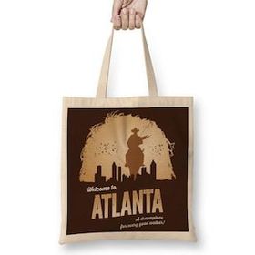 Humuts The Walking Dead Welcome To Atlanta Bez Uzun Saplı Açık Bej Rengi Çanta