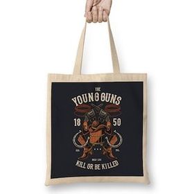 Humuts The Young Guns Cowboy Hat Boots Bez Uzun Saplı Açık Bej Rengi Çanta