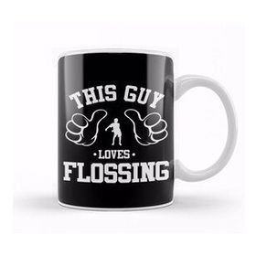 Humuts This Guy Loves Flossing Kupa Bardak