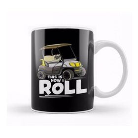 Humuts This Is How I Roll Funny Golf Cart Pun Cute Golfer Kupa Bardak