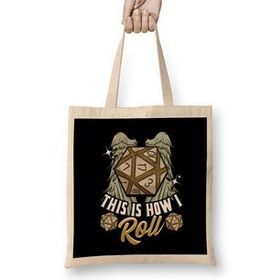 Humuts This Is How I Roll Rpg Tabletop Gaming Dice Pun Uzun Saplı Bez Çanta