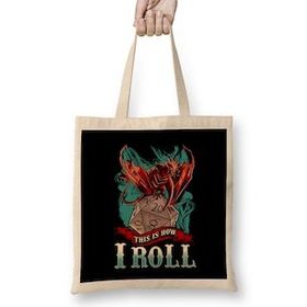 Humuts This Is How I Roll Rpg Tabletop Gaming Dice Pun Uzun Saplı Bez Çanta