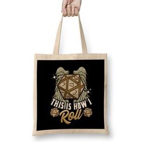Humuts This Is How I Roll Rpg Tabletop Gaming Dice Pun Uzun Saplı Bez Çanta