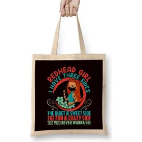 Humuts Three Sides Of Redhead Girl Ginger Red Orange Hair Haired Bez Çanta