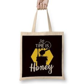 Humuts Time Honey Honeycomb Beehive Beekeeping Apiarist Insect Bez Kadın Günlük Çanta