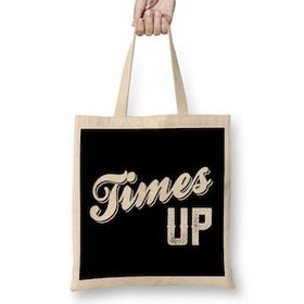 Humuts Times Up Bold Caligraphy Bez Kadın Günlük Çanta
