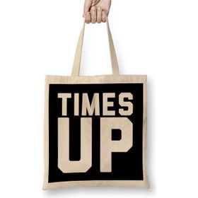 Humuts Times Up Bold Slogan Bez Kadın Günlük Çanta