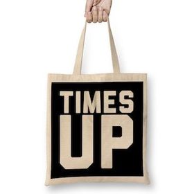 Humuts Times Up Bold Slogan Bez Kadın Günlük Çanta