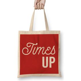 Humuts Times Up Caligraphy Font Bez Kadın Günlük Çanta