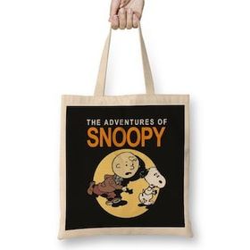 Humuts Tin Tin And Snoopy Bez Kadın Günlük Çanta