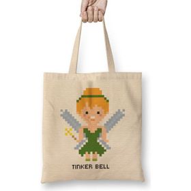 Humuts Tinker Bell Pixel Character Bez Kadın Günlük Çanta