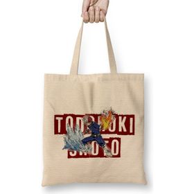 Humuts Todoroki Half Half Todoroki Shoto Bez Uzun Saplı Açık Bej Rengi Çanta